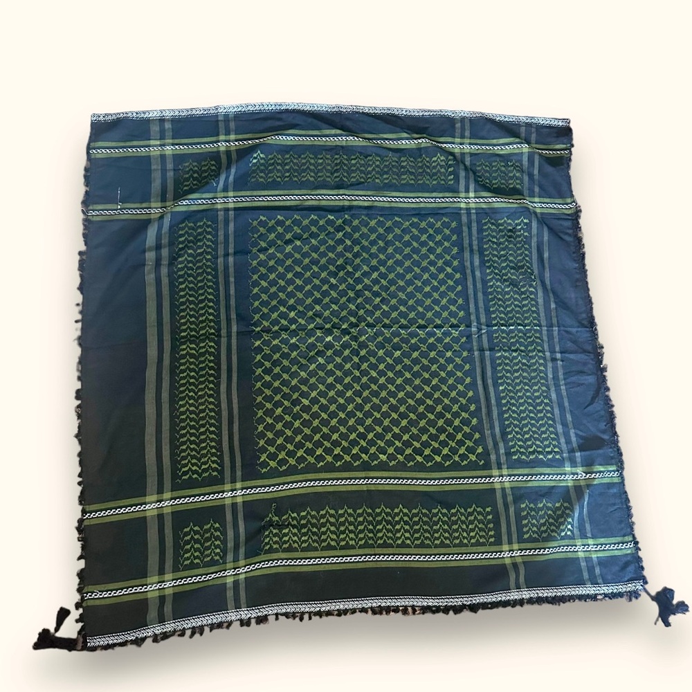 Indian made plaid scarf